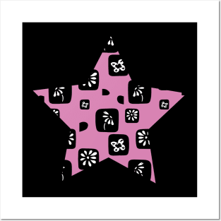 A Star In The Garden - Pink. Posters and Art